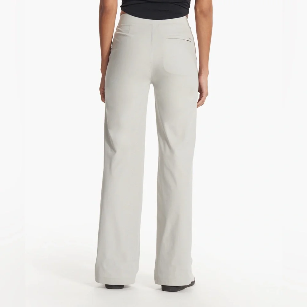 Vuori mega wide leg vapor tailored pants women's size M gray - Picture 7 of 8